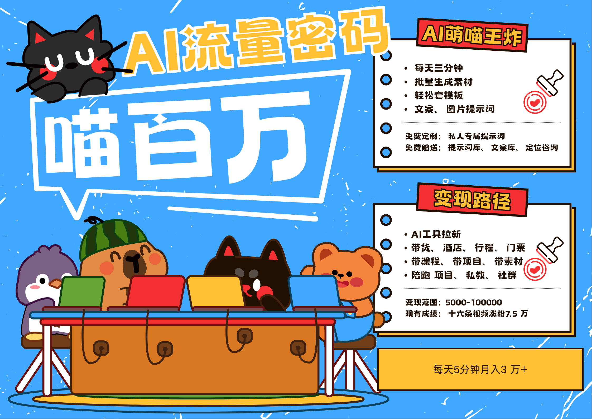 AI+宠物+旅行，2025最火流量密码 轻松用AI宠物做文旅账号，N种变现渠道月入五位数-非常互娱