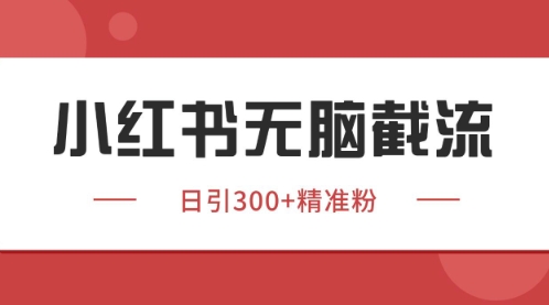小红书只要你有同行就能获客，独家野路子获客玩法，暴力截流【揭秘】-非常互娱