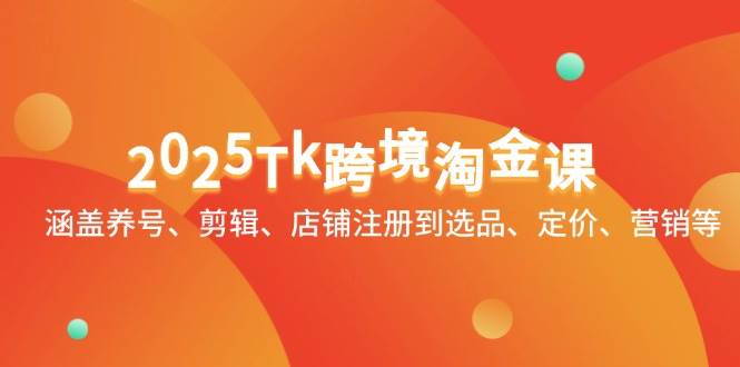 （14638期）2025Tk跨境淘金课：涵盖养号、剪辑、店铺注册到选品、定价、营销等-非常互娱