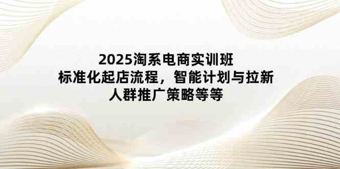 2025淘系电商实训班：标准化起店流程，智能计划与拉新，人群推广策略等等-非常互娱