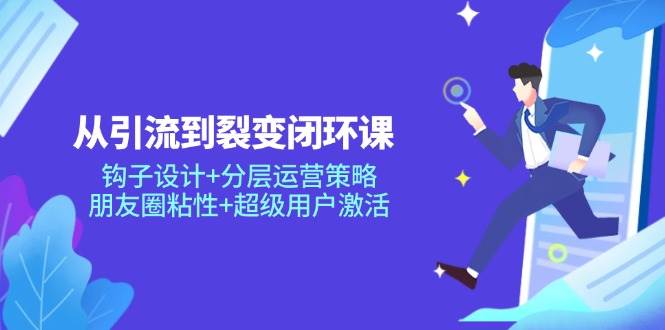 从引流到裂变闭环课：钩子设计+分层运营策略，朋友圈粘性+超级用户激活-非常互娱