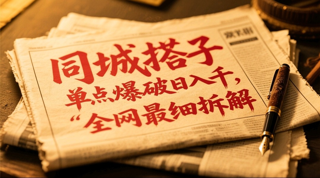 同城搭子群19.9单点爆破日入千，搭子组局月入万，全网最细拆解-非常互娱