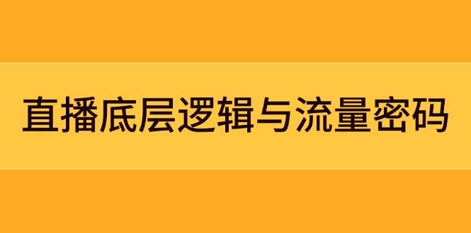 （14695期）直播底层逻辑与流量密码：定位模型+案例拆解，急速流承接与数据优化全攻略-非常互娱